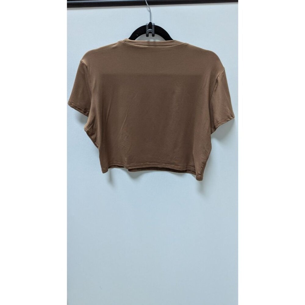 Lybiogs Brown Crop T-Shirt & Maxi Skirt Set Y2K - Picture 2 of 4